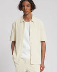 LAW OF THE SEA OVERHEMD BERMUDA STRUCTURED SHIRT ALMOND MILK