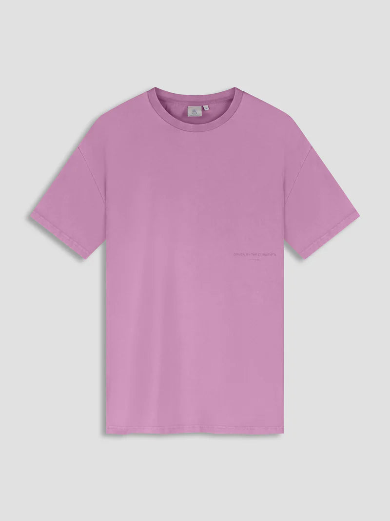 LAW OF THE SEA T-SHIRT AQUALIS GARMENT DYED MULBERRY