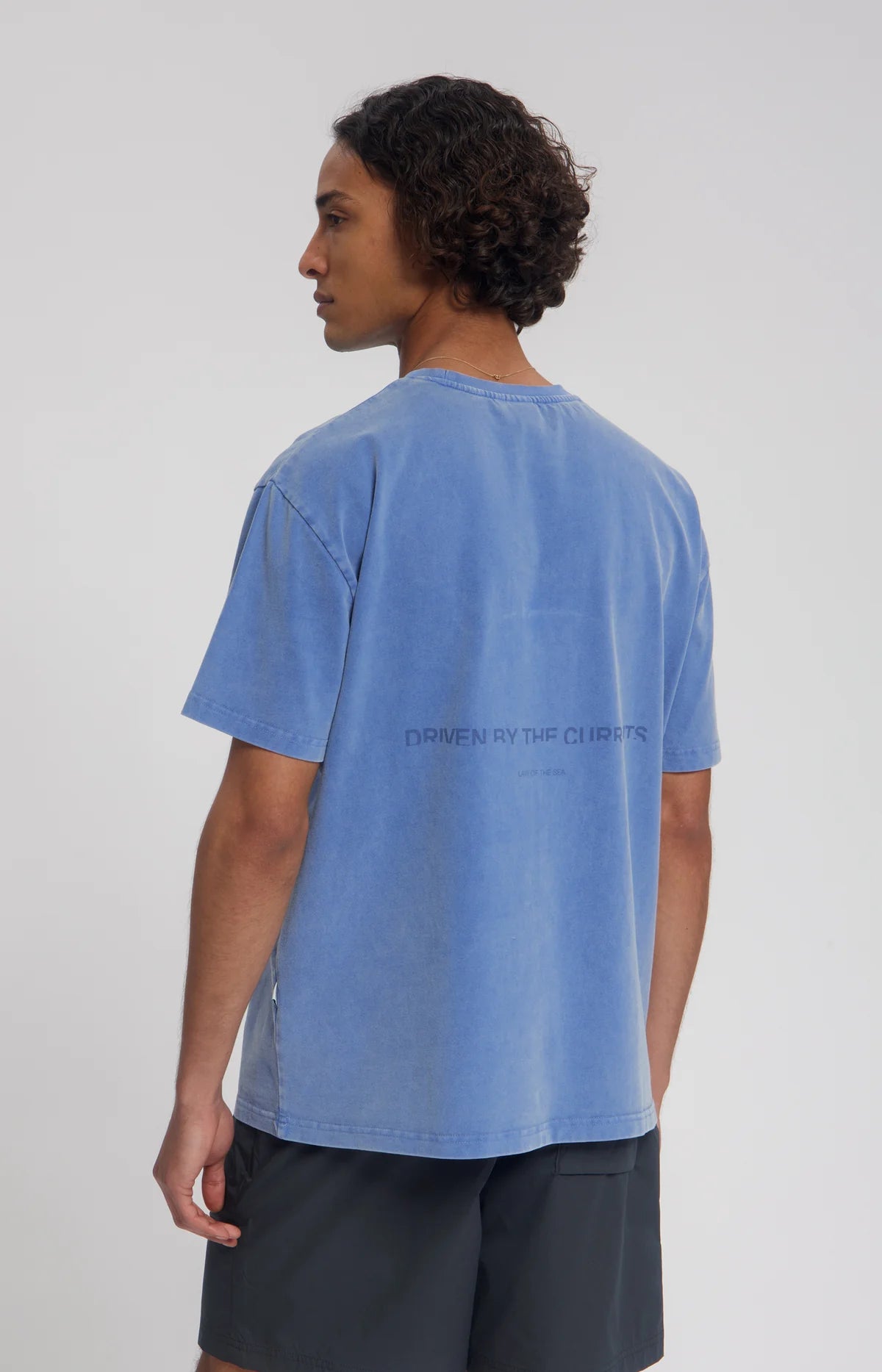 LAW OF THE SEA T-SHIRT AQUALIS GARMENT DYED DUTCH BLUE