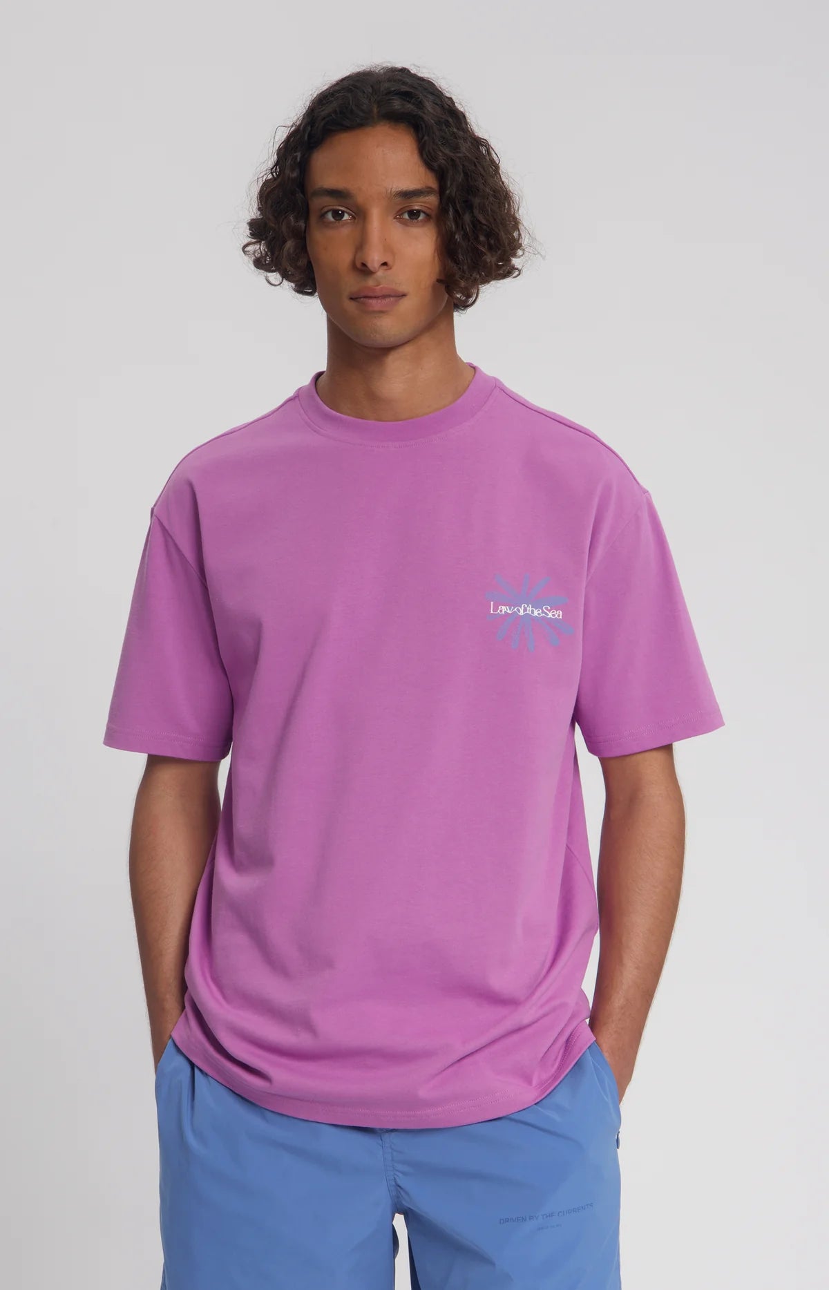 LAW OF THE SEA T-SHIRT PETALS ARTWORK TEE MULBERRY