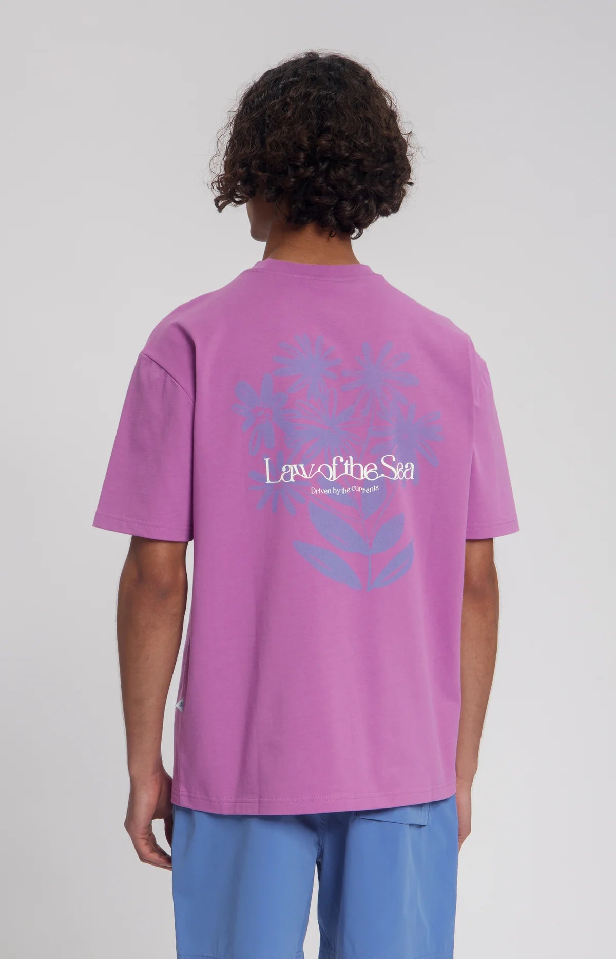 LAW OF THE SEA T-SHIRT PETALS ARTWORK TEE MULBERRY