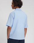 LAW OF THE SEA OVERHEMD CORALYN SEERSUCKER STRIPED SHIRT NANTUCKET BREEZE