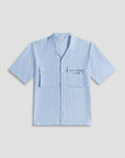 LAW OF THE SEA OVERHEMD CORALYN SEERSUCKER STRIPED SHIRT NANTUCKET BREEZE