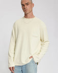 LAW OF THE SEA SWEATER THAUMAS GARMENT DYED LONGSLEEVE ALMOND MILK