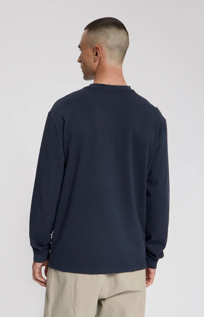 LAW OF THE SEA SWEATER MAZU LONGSLEEVE ARTWORK T-SHIRT MOOD INDIGO
