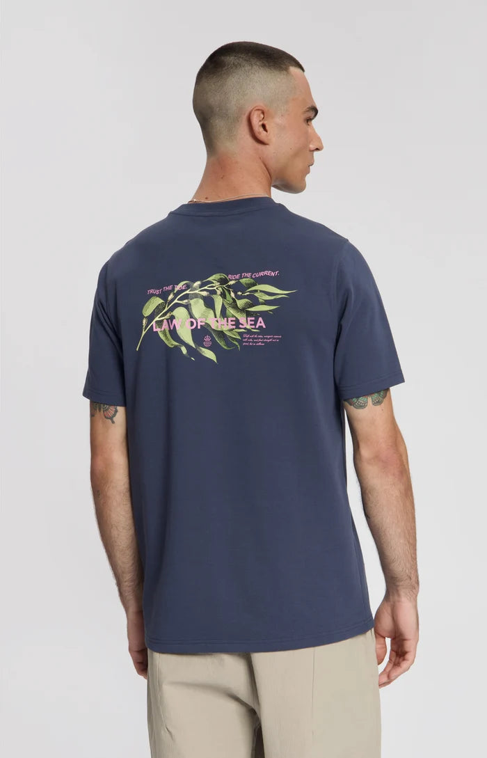 LAW OF THE SEA T-SHIRT SWEPT ARTWORK MOOD INDIGO