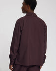 LAW OF THE SEA OVERSHIRT HAPI BRUSHED TWILL SHIRT HUCKLEBERRY