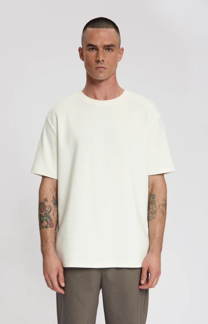 LAW OF THE SEA T-SHIRT AUREN STRUCTURED TEE SNOW WHITE