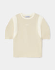 LAAGAM T-SHIRT LUMEA LOGO ECRU