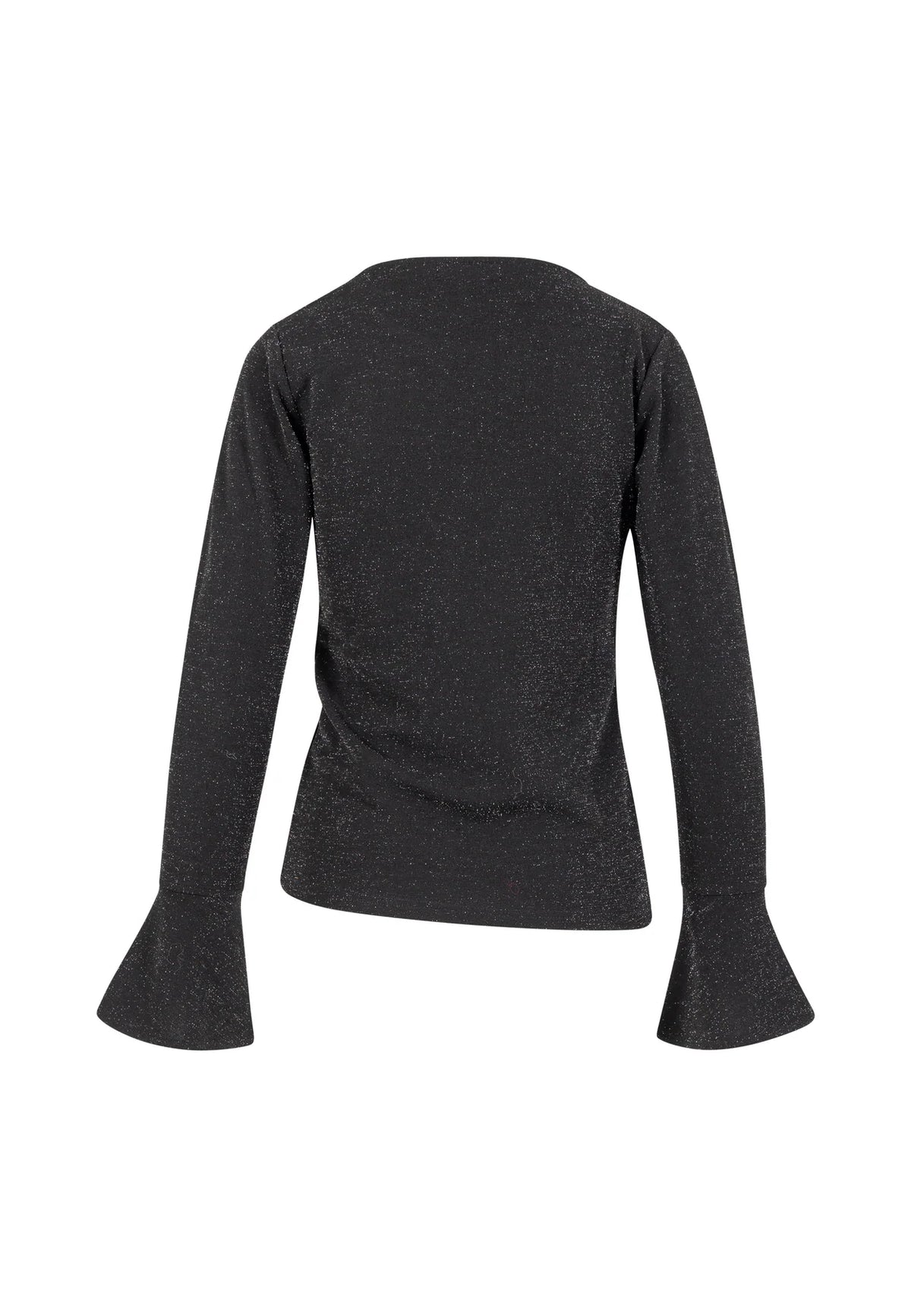 COSTER COPENHAGEN TOP LUREX BLOUSE BLACK/SILVER