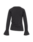 COSTER COPENHAGEN TOP LUREX BLOUSE BLACK/SILVER