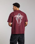 AEDEN T-SHIRT LUCIUS TEE BORDEAUX