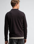 BUTCHER OF BLUE PULLOVER CLIFDEN POLO TOPAZ BROWN