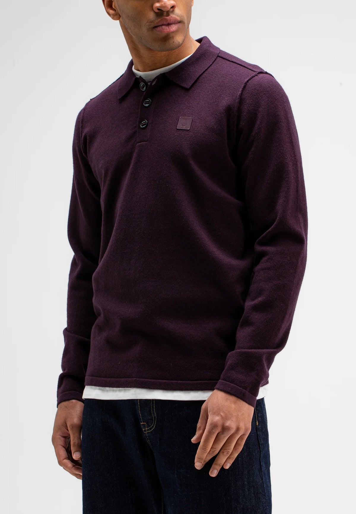 BUTCHER OF BLUE PULLOVER CLIFDEN POLO PASCHA PURPLE