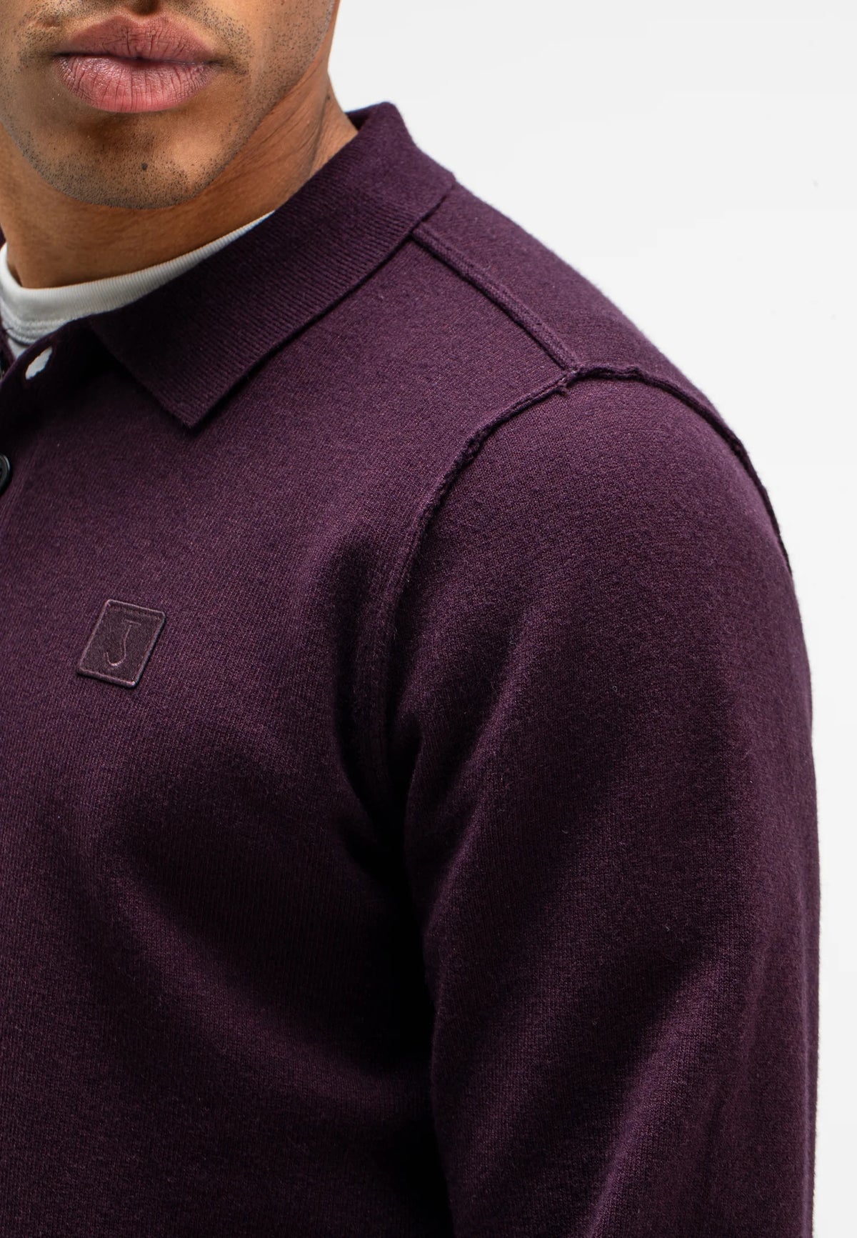 BUTCHER OF BLUE PULLOVER CLIFDEN POLO PASCHA PURPLE