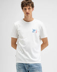 BUTCHER OF BLUE T-SHIRT ARMY LT STENCIL TEE TITAN WHITE
