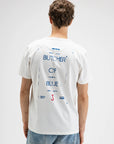 BUTCHER OF BLUE T-SHIRT ARMY LT STENCIL TEE TITAN WHITE