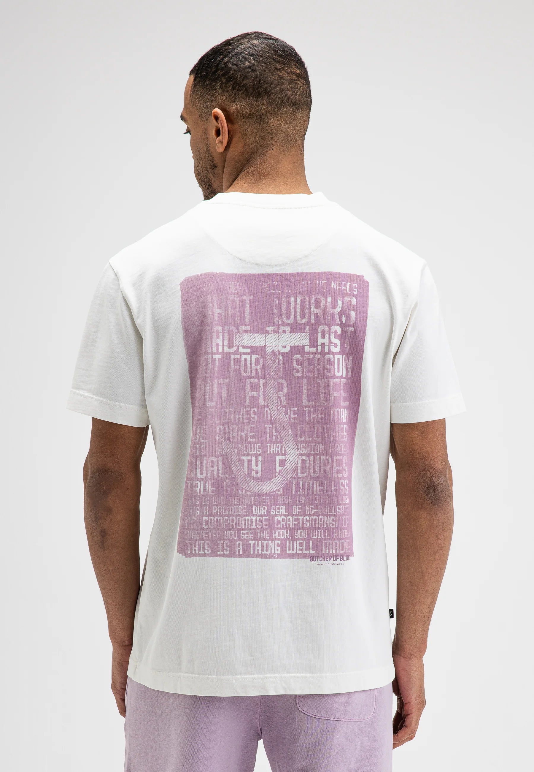 BUTCHER OF BLUE T-SHIRT MANIFEST LOOSE TEE TITAN WHITE