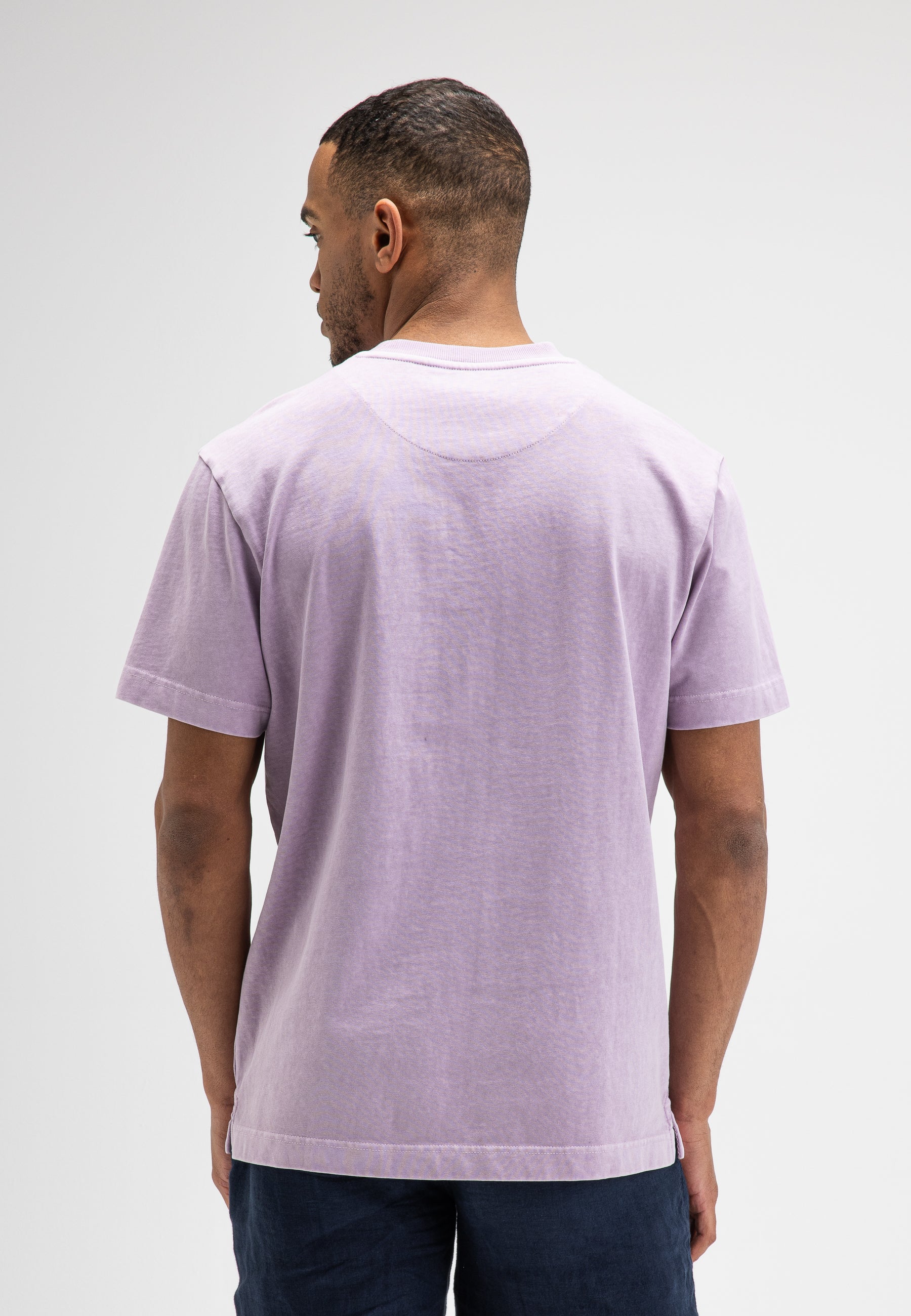 BUTCHER OF BLUE T-SHIRT KELLS LOOSE POCKET TEE LT VIOLET PURPLE