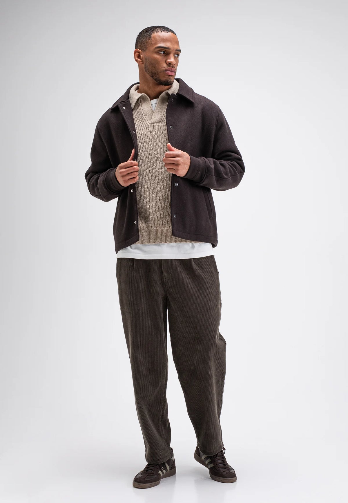 BUTCHER OF BLUE JAS LEAP WOOL JACKET TOPAZ BROWN