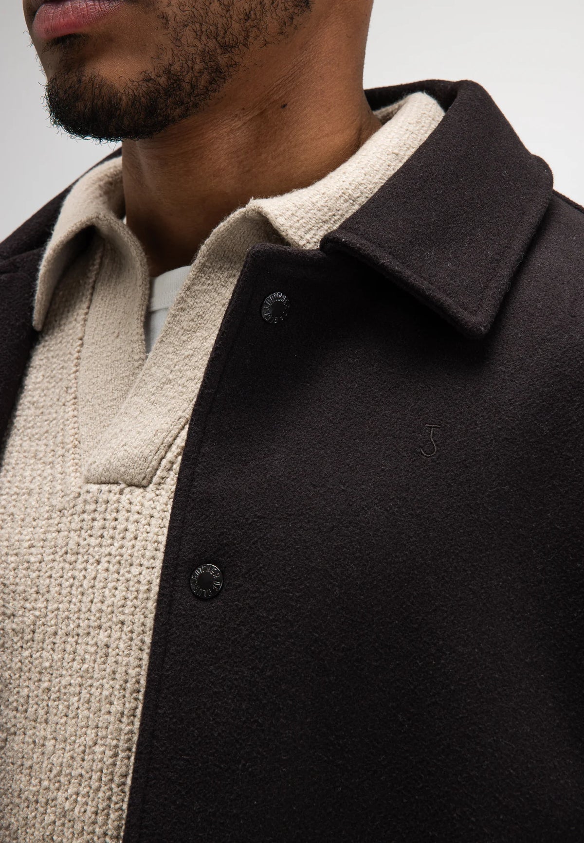 BUTCHER OF BLUE JAS LEAP WOOL JACKET TOPAZ BROWN
