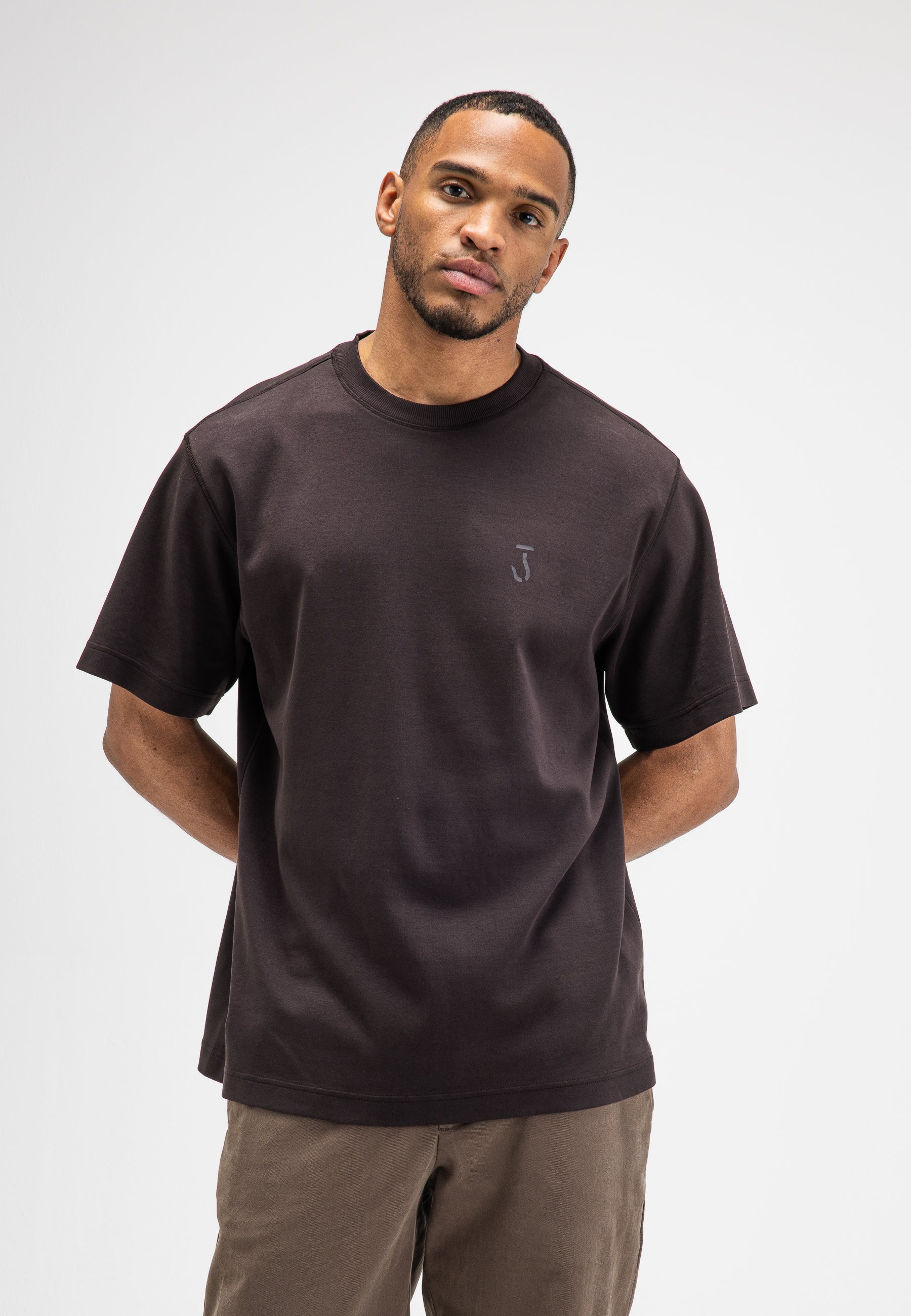 BUTCHER OF BLUE T-SHIRT MERCER LOOSE TEE TOPAZ BROWN
