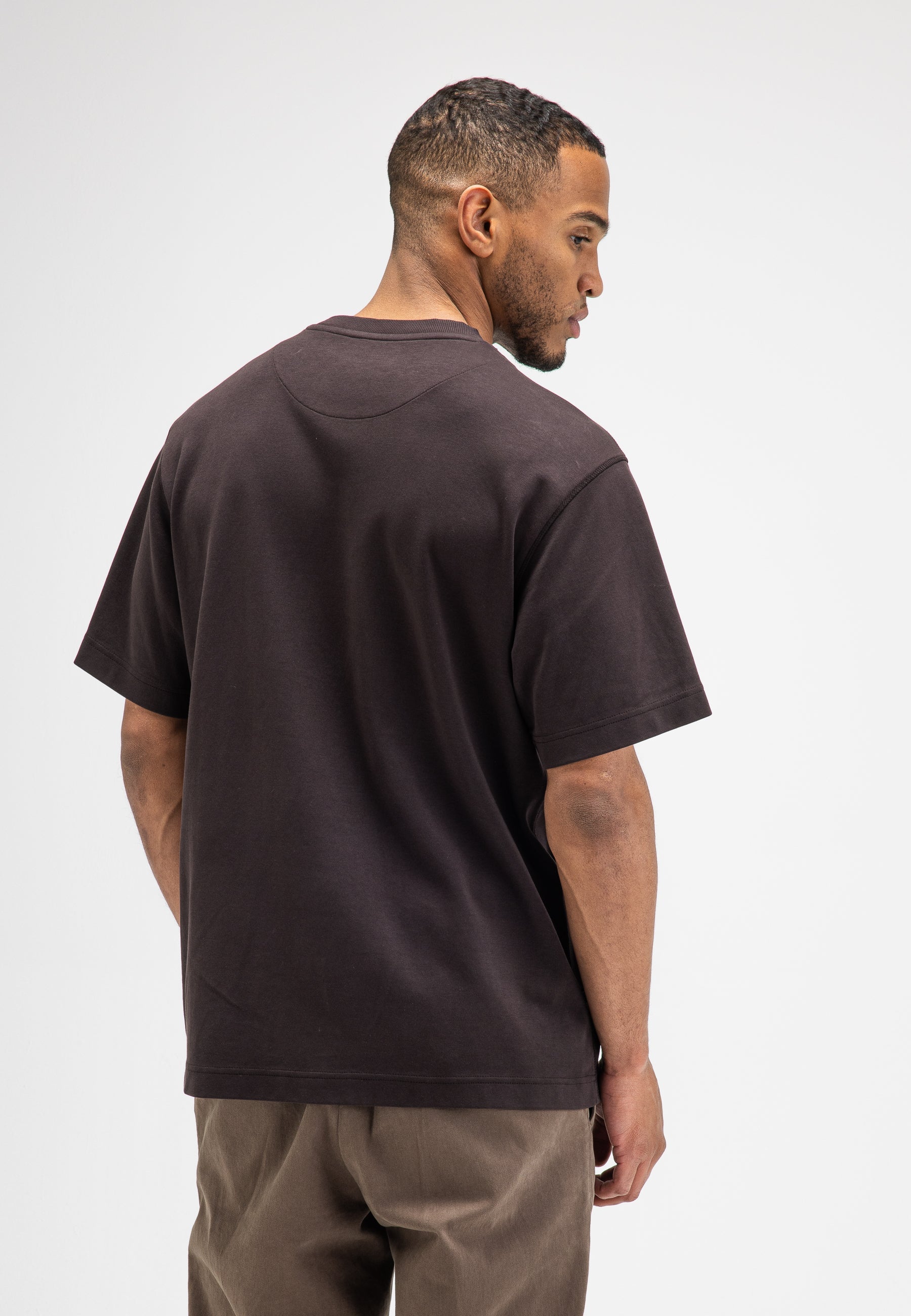BUTCHER OF BLUE T-SHIRT MERCER LOOSE TEE TOPAZ BROWN