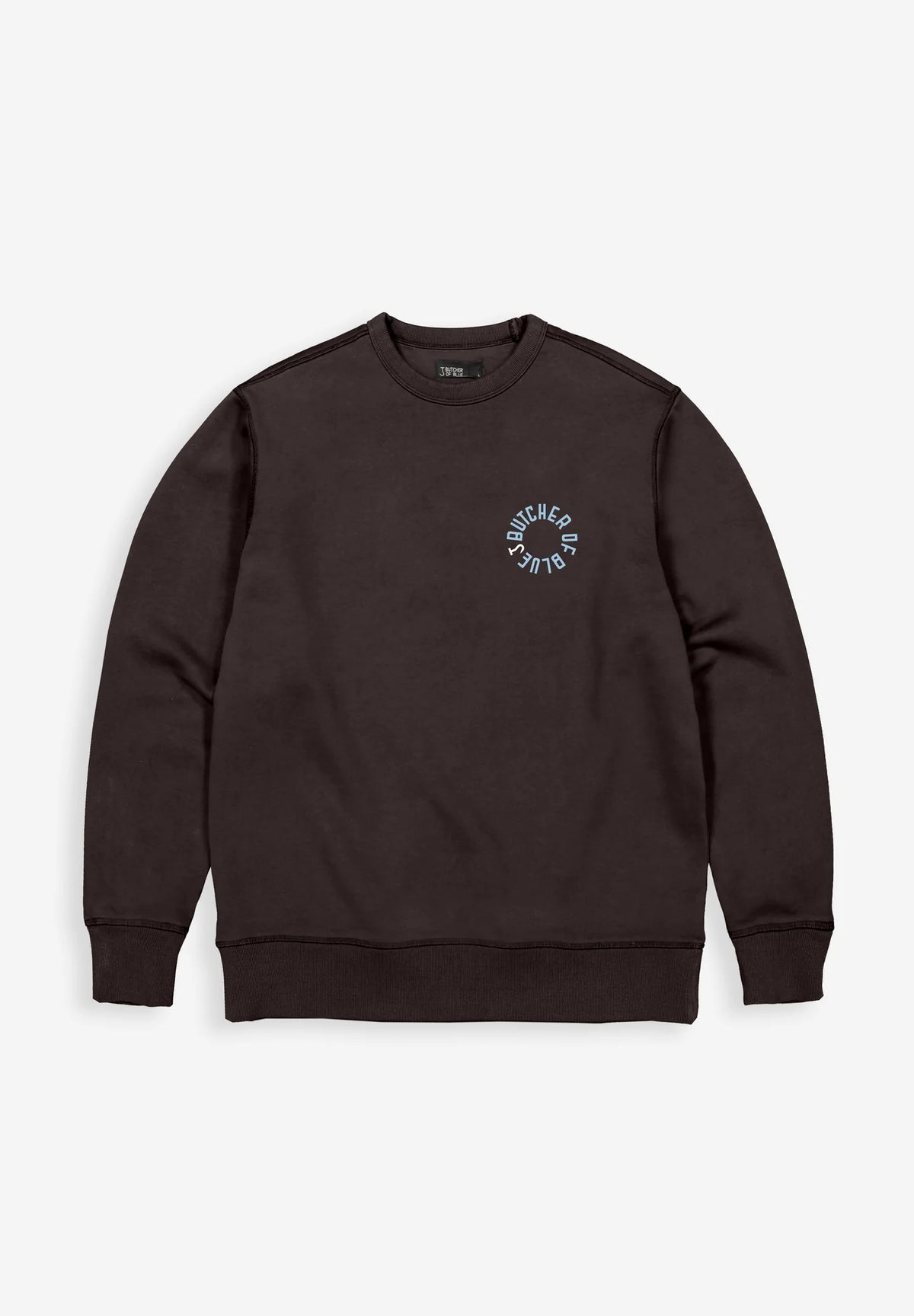 BUTCHER OF BLUE SWEATER CIRCLE CREW TOPAZ BROWN