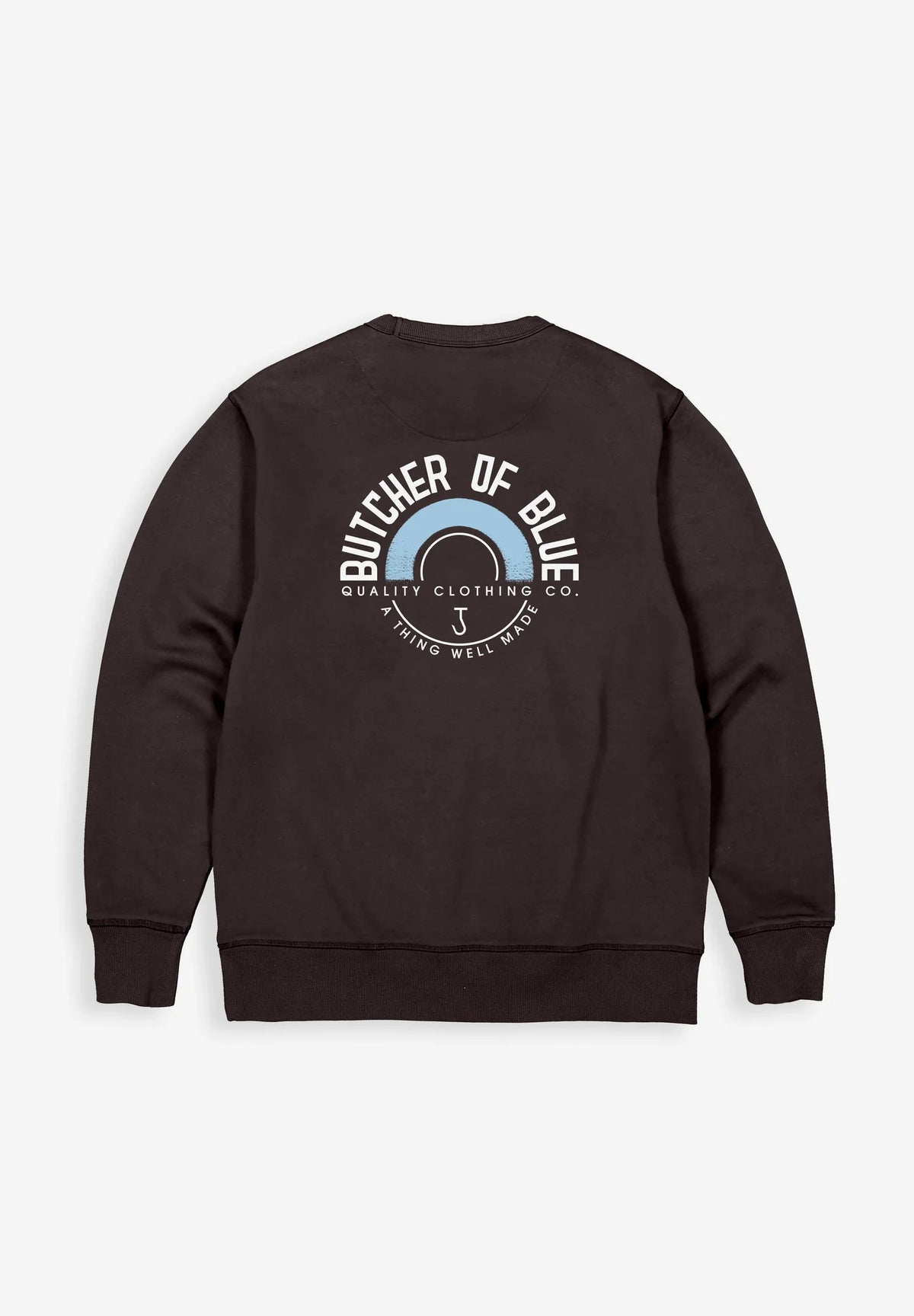 BUTCHER OF BLUE SWEATER CIRCLE CREW TOPAZ BROWN