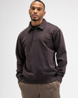 BUTCHER OF BLUE SWEATER CURL SWEAT POLO TOPAZ BROWN