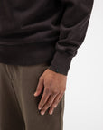 BUTCHER OF BLUE SWEATER CURL SWEAT POLO TOPAZ BROWN