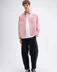 BUTCHER OF BLUE OVERHEMD BLAINE GARMENT DYE OVERSHIRT FLAMINGO PINK