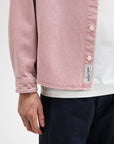BUTCHER OF BLUE OVERHEMD BLAINE GARMENT DYE OVERSHIRT FLAMINGO PINK