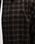 BUTCHER OF BLUE OVERHEMD JUDD CORD SMALL CHECK SHIRT TOPAZ BROWN