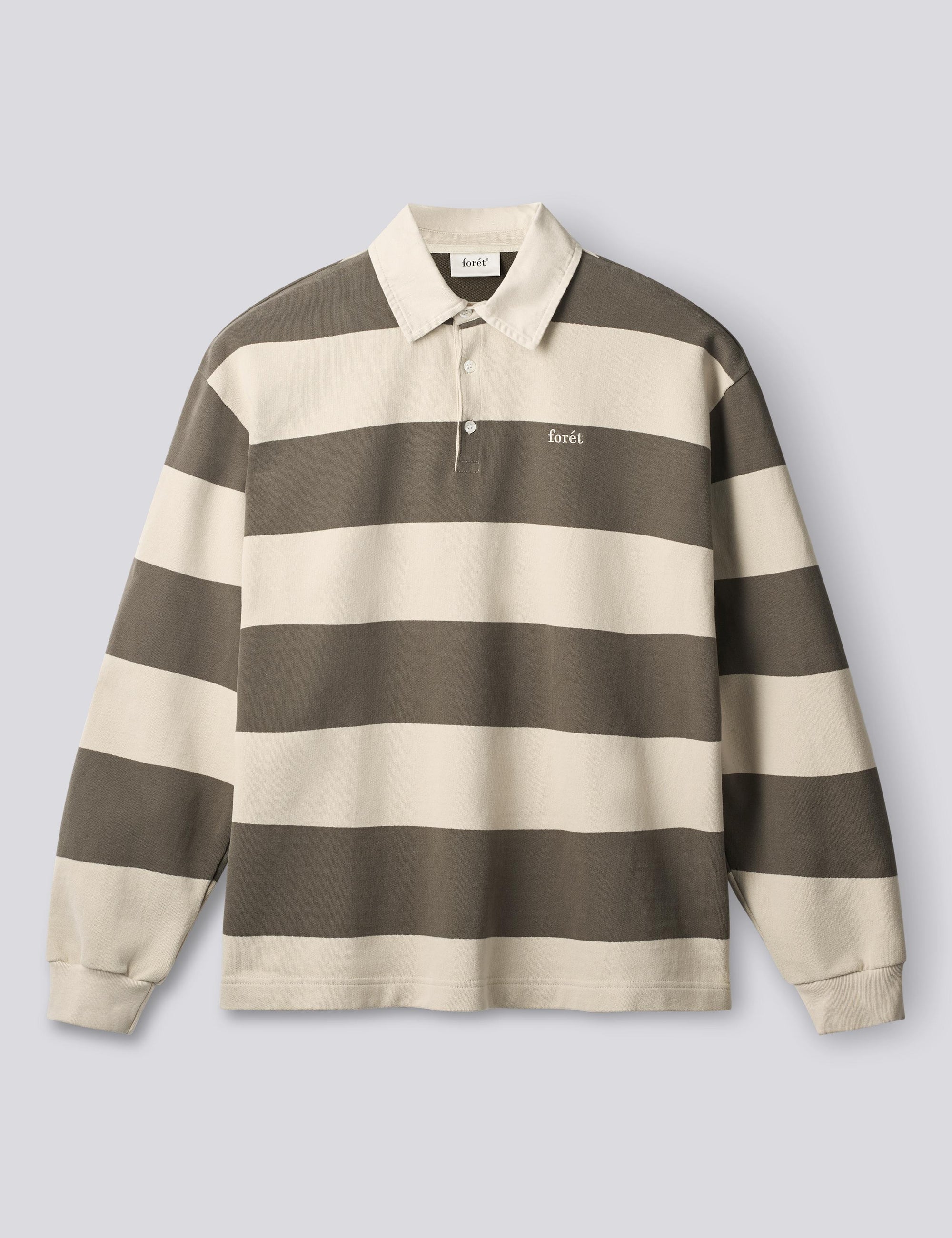 FORÉT POLO MATCH RUGBY SWEAT WOOD STRIPE