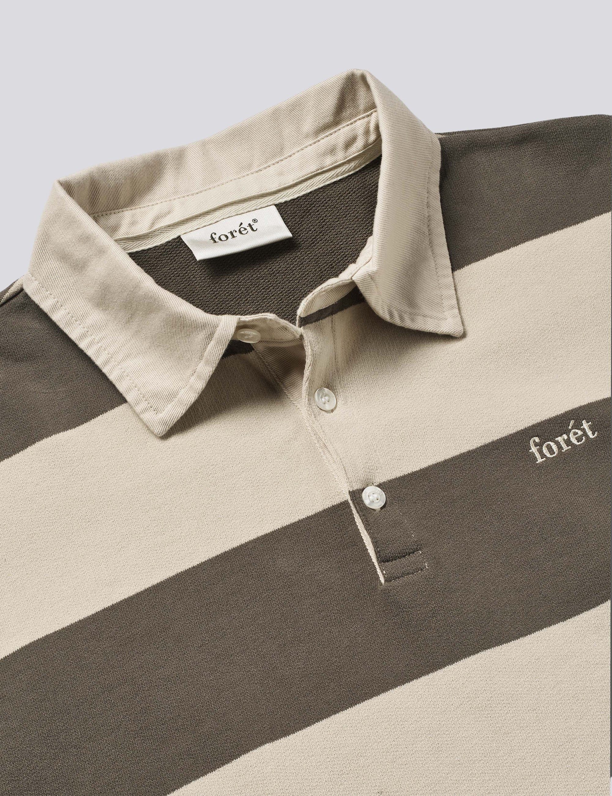FORÉT POLO MATCH RUGBY SWEAT WOOD STRIPE