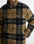 BARBOUR JACK TARTAN SHERPA FLEECE CHECK BIRCHWOOD