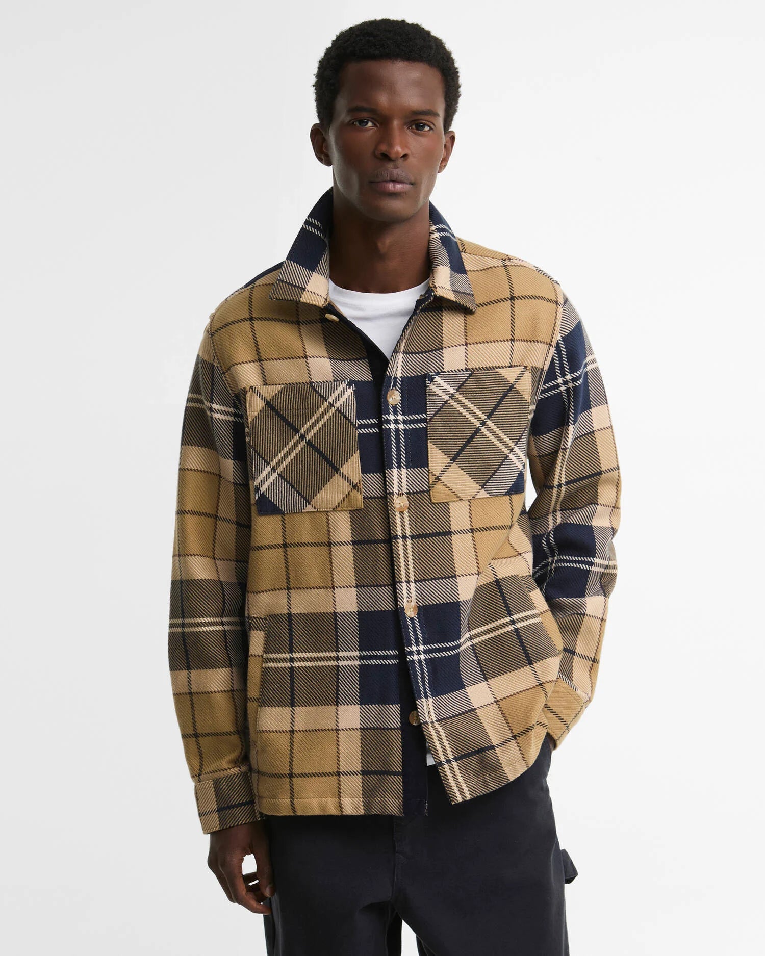 BARBOUR OVERSHIRT TARTAN OVERSIZED BIRCHWOOD CHECK