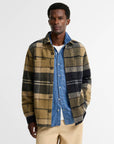 BARBOUR OVERSHIRT WOODLANE BRUSHED CHECK BIRCHWOOD DRESS TARTAN