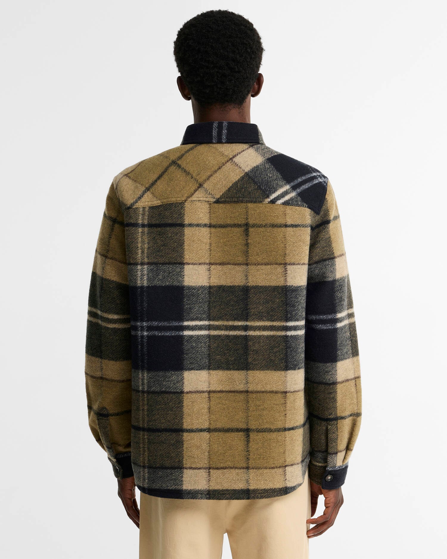 BARBOUR OVERSHIRT WOODLANE BRUSHED CHECK BIRCHWOOD DRESS TARTAN