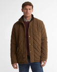BARBOUR JACK SHOVERLER QUILTED JACKET DARK SAND