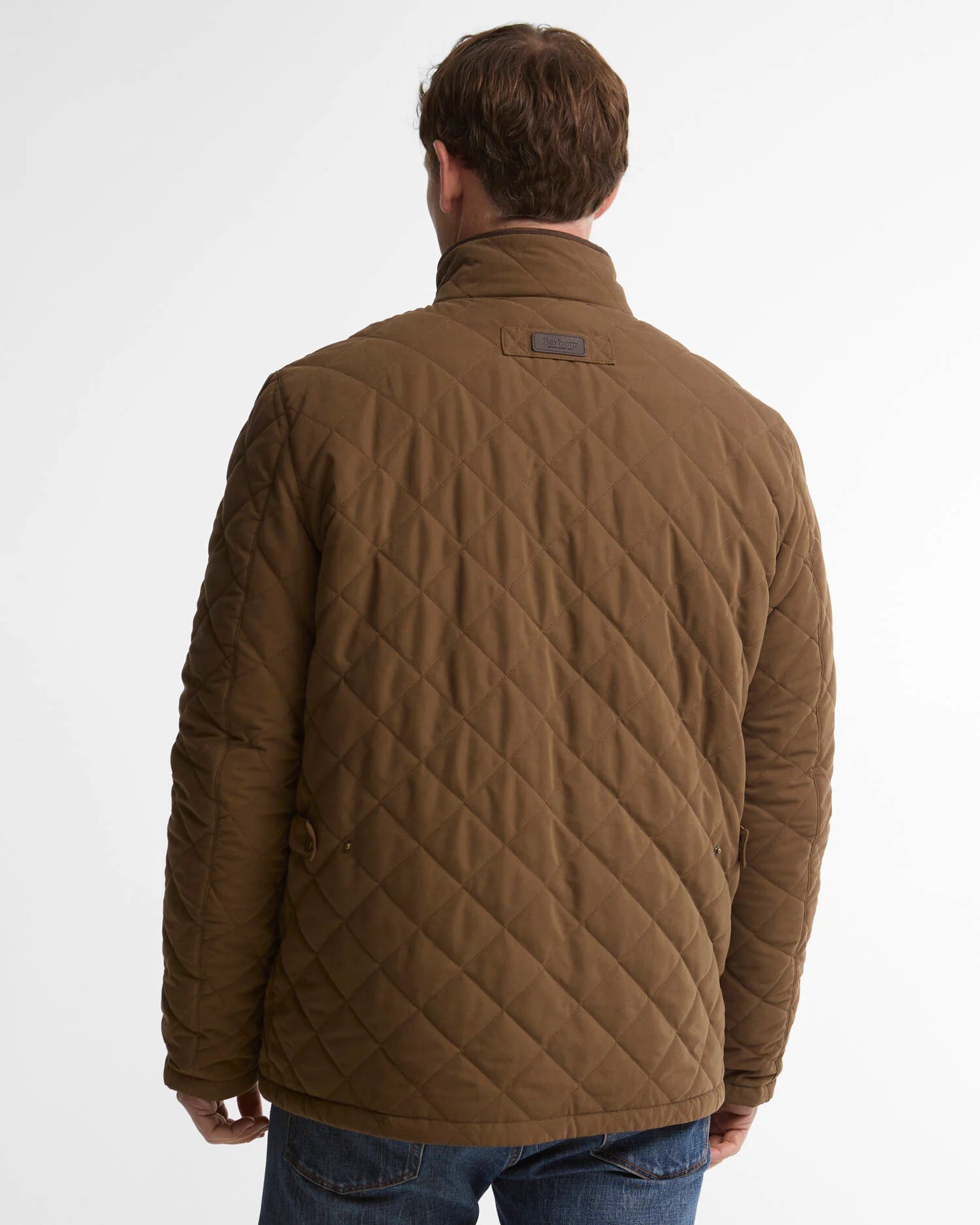 BARBOUR JACK SHOVERLER QUILTED JACKET DARK SAND