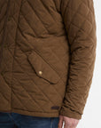 BARBOUR JACK SHOVERLER QUILTED JACKET DARK SAND