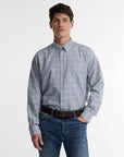 BARBOUR OVERHEMD HENDERSON THERMO WEAVE DEEP BLUE