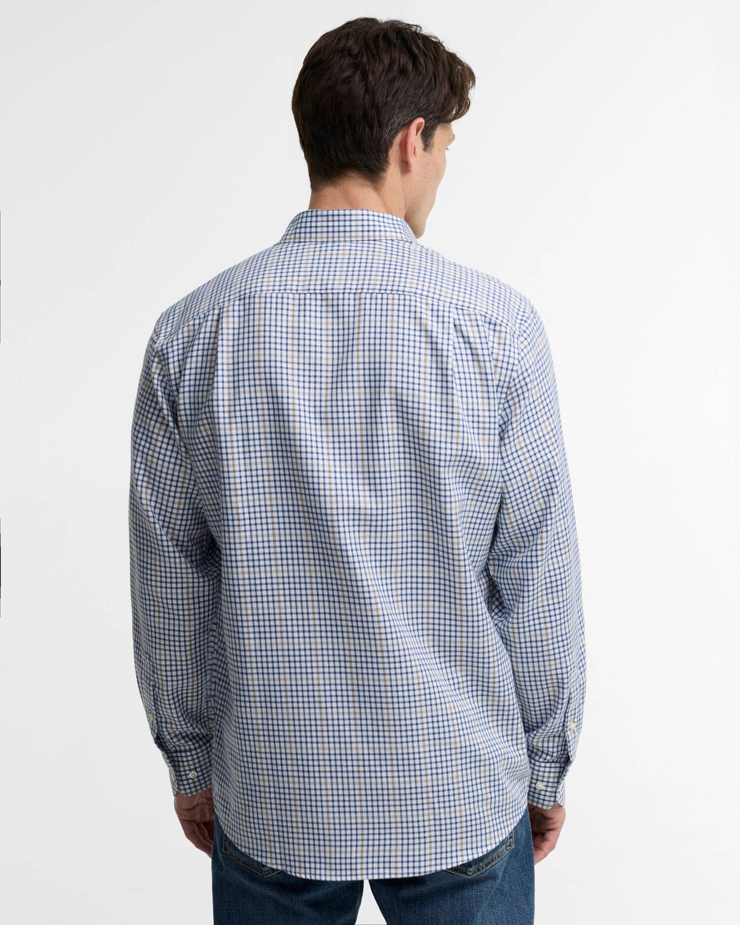 BARBOUR OVERHEMD HENDERSON THERMO WEAVE DEEP BLUE