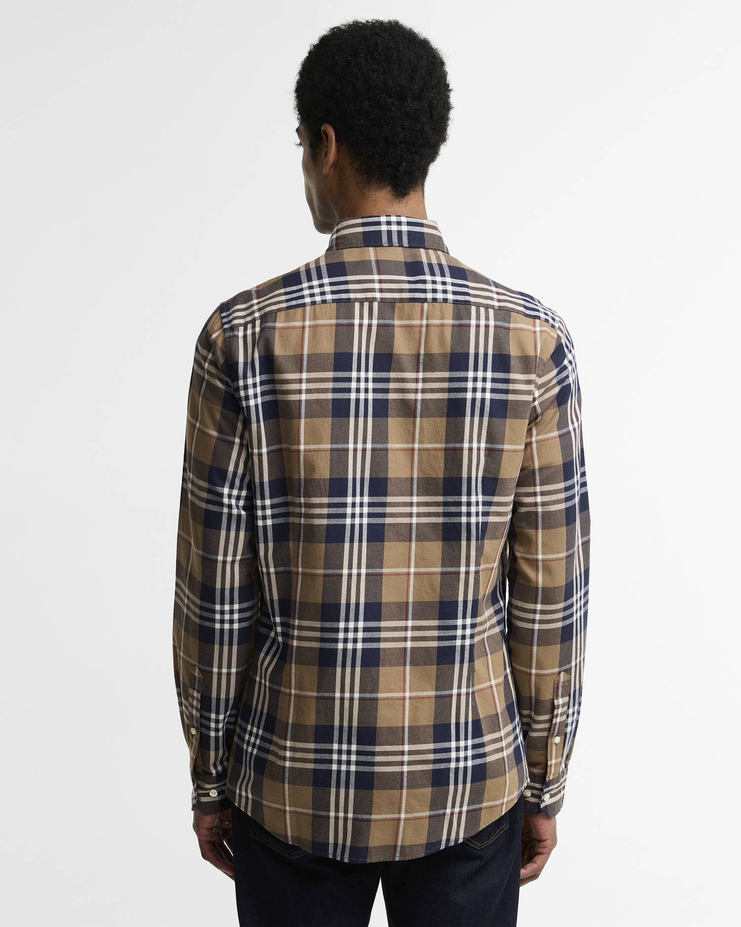 BARBOUR OVERHEMD EDGAR TAILORED SHIRT STONE