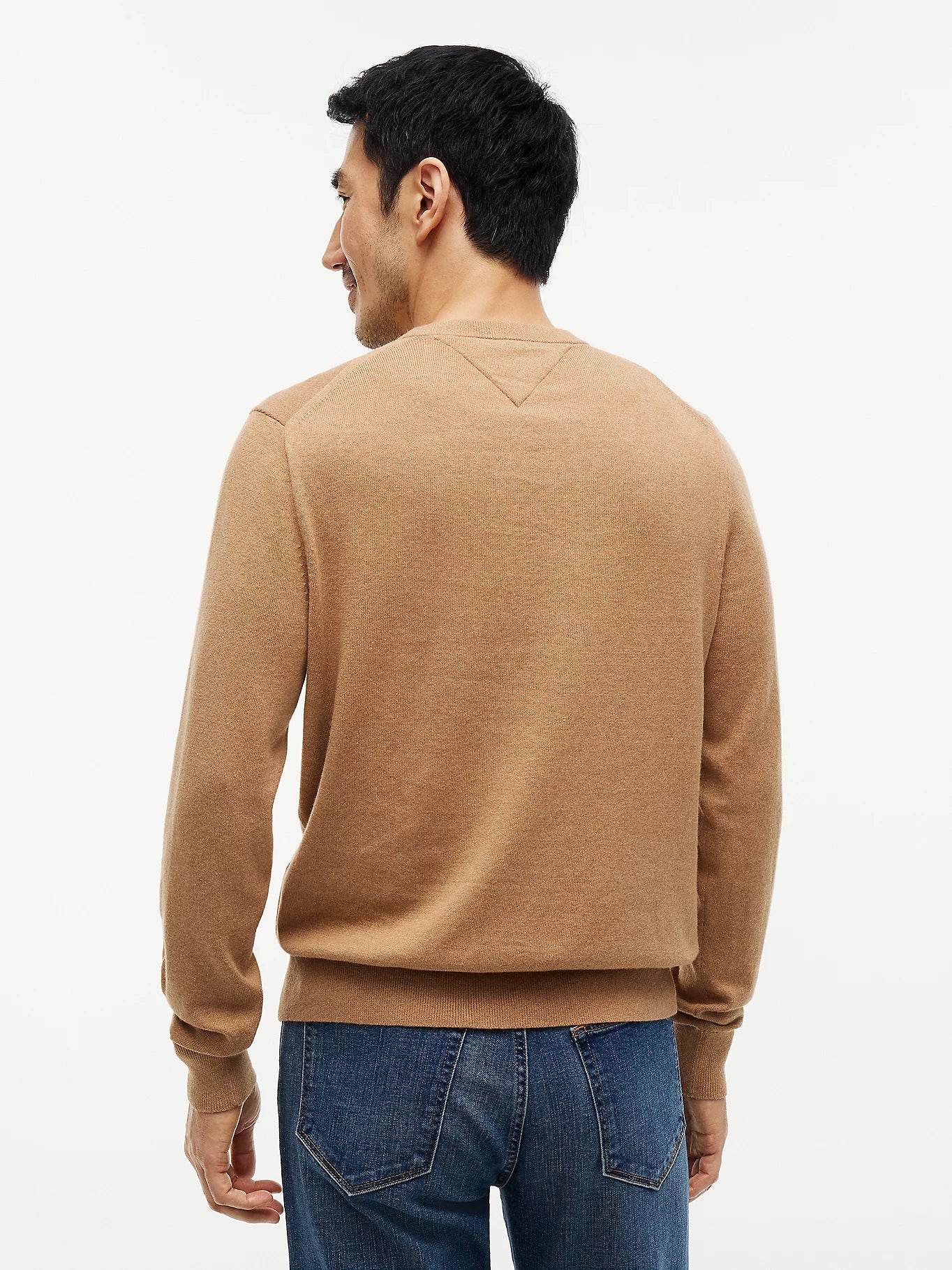 TOMMY HILFIGER PULLOVER ORGANIC COTTON CASHMER SAFARI CANVAS HEATHER
