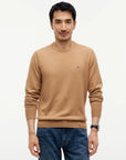 TOMMY HILFIGER PULLOVER ORGANIC COTTON CASHMER SAFARI CANVAS HEATHER