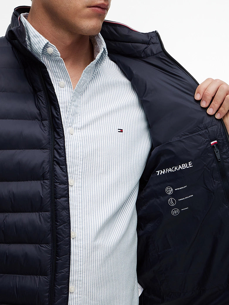 TOMMY HILFIGER BODYWARMER COMPACT QUILTED DESERT SKY