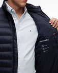 TOMMY HILFIGER BODYWARMER COMPACT QUILTED DESERT SKY